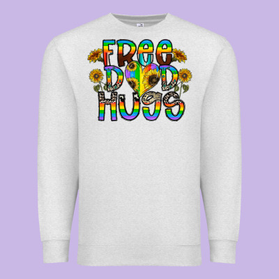 Free Dad Hugs Premium Sweatshirt Designed By Cowhidedigitalart