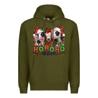 Army Green ho ho ho heifer christmas heifers Premium Hoodie - Jasminsmagicworld