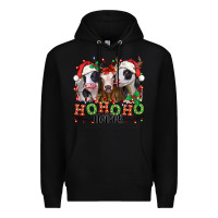 Black ho ho ho heifer christmas heifers Premium Hoodie - Jasminsmagicworld