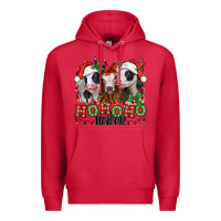 Cardinal ho ho ho heifer christmas heifers Premium Hoodie - Jasminsmagicworld