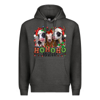 Charcoal Heather ho ho ho heifer christmas heifers Premium Hoodie - Jasminsmagicworld