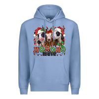Colony Blue ho ho ho heifer christmas heifers Premium Hoodie - Jasminsmagicworld