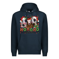 Navy ho ho ho heifer christmas heifers Premium Hoodie - Jasminsmagicworld