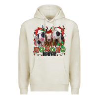 Oatmeal Heather ho ho ho heifer christmas heifers Premium Hoodie - Jasminsmagicworld