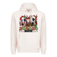 Pale Pink ho ho ho heifer christmas heifers Premium Hoodie - Jasminsmagicworld
