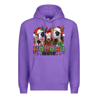 Purple ho ho ho heifer christmas heifers Premium Hoodie - Jasminsmagicworld