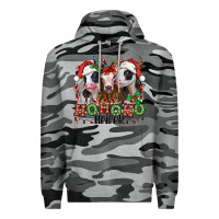 Slate Camo ho ho ho heifer christmas heifers Premium Hoodie - Jasminsmagicworld