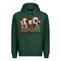 Sports Green ho ho ho heifer christmas heifers Premium Hoodie - Jasminsmagicworld