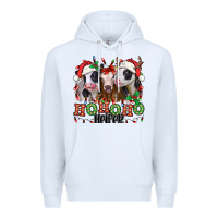 White ho ho ho heifer christmas heifers Premium Hoodie - Jasminsmagicworld