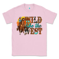 Bubblegum Pink wild like west Classic Tee - texasbilliewilder