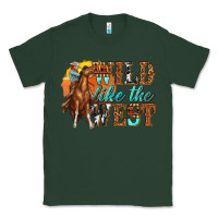 Sports Green wild like west Classic Tee - texasbilliewilder
