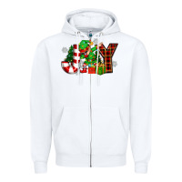 White christmas joy elf Zipper Hoodie - Zillion Design Studio
