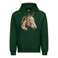 Forest Green appaloosa horse Urban Hoodie - LillyAllenDesigns