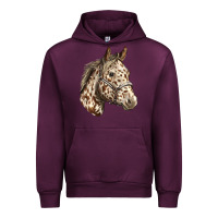 Mauve Wine appaloosa horse Urban Hoodie - LillyAllenDesigns
