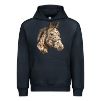 Navy appaloosa horse Urban Hoodie - LillyAllenDesigns