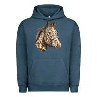 Pigment Midnight Navy appaloosa horse Urban Hoodie - LillyAllenDesigns
