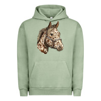Pigment Oil Green appaloosa horse Urban Hoodie - LillyAllenDesigns