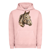 Pigment Salmon appaloosa horse Urban Hoodie - LillyAllenDesigns