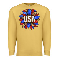Antique Gold american sunflower Premium Sweatshirt - HRA Design Shop