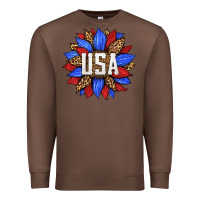 Chestnut american sunflower Premium Sweatshirt - HRA Design Shop
