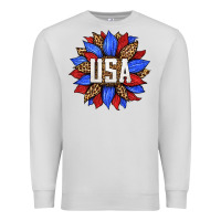 Dove Grey american sunflower Premium Sweatshirt - HRA Design Shop