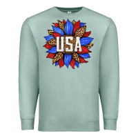 Seafoam american sunflower Premium Sweatshirt - HRA Design Shop