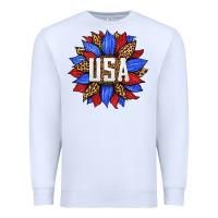 White american sunflower Premium Sweatshirt - HRA Design Shop