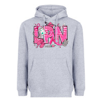 Heather Grey Breast Cancer LPN Licensed Practical Nurse Heavyweight Hoodie - texasbilliewilder