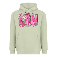 Matcha Breast Cancer LPN Licensed Practical Nurse Heavyweight Hoodie - texasbilliewilder