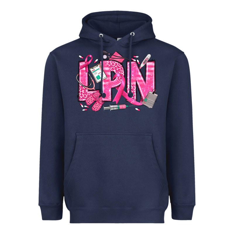 Breast Cancer Lpn Licensed Practical Nurse Heavyweight Hoodie by texasbilliewilder | Teevron