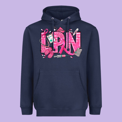 Breast Cancer Lpn Licensed Practical Nurse Heavyweight Hoodie Designed By Texasbilliewilder