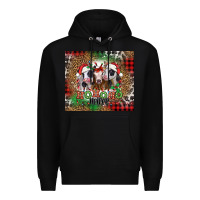Black ho ho ho heifer Christmas heifers Premium Hoodie - Jasminsmagicworld