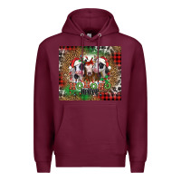 Burgundy ho ho ho heifer Christmas heifers Premium Hoodie - Jasminsmagicworld