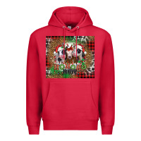 Cardinal ho ho ho heifer Christmas heifers Premium Hoodie - Jasminsmagicworld