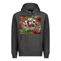 Charcoal Heather ho ho ho heifer Christmas heifers Premium Hoodie - Jasminsmagicworld