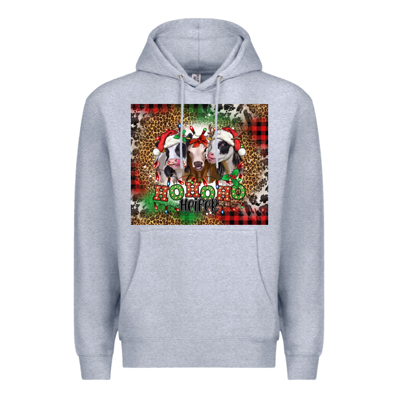 Ho Ho Ho Heifer Christmas Heifers Premium Hoodie by Jasminsmagicworld | Teevron
