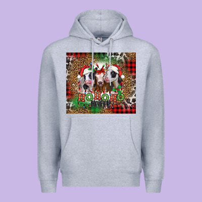 Ho Ho Ho Heifer Christmas Heifers Premium Hoodie Designed By Jasminsmagicworld