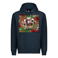 Navy ho ho ho heifer Christmas heifers Premium Hoodie - Jasminsmagicworld