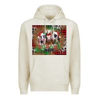 Oatmeal Heather ho ho ho heifer Christmas heifers Premium Hoodie - Jasminsmagicworld