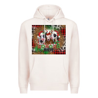 Pale Pink ho ho ho heifer Christmas heifers Premium Hoodie - Jasminsmagicworld