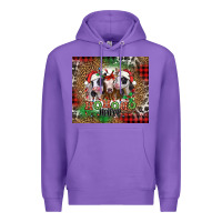 Purple ho ho ho heifer Christmas heifers Premium Hoodie - Jasminsmagicworld