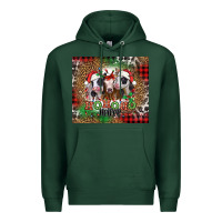 Sports Green ho ho ho heifer Christmas heifers Premium Hoodie - Jasminsmagicworld
