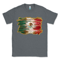 Charcoal Heather mexican flag with leopard Classic Tee - RanaPortraitStore