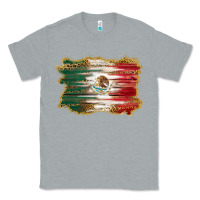 Heather Grey mexican flag with leopard Classic Tee - RanaPortraitStore