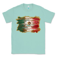 Seafoam mexican flag with leopard Classic Tee - RanaPortraitStore