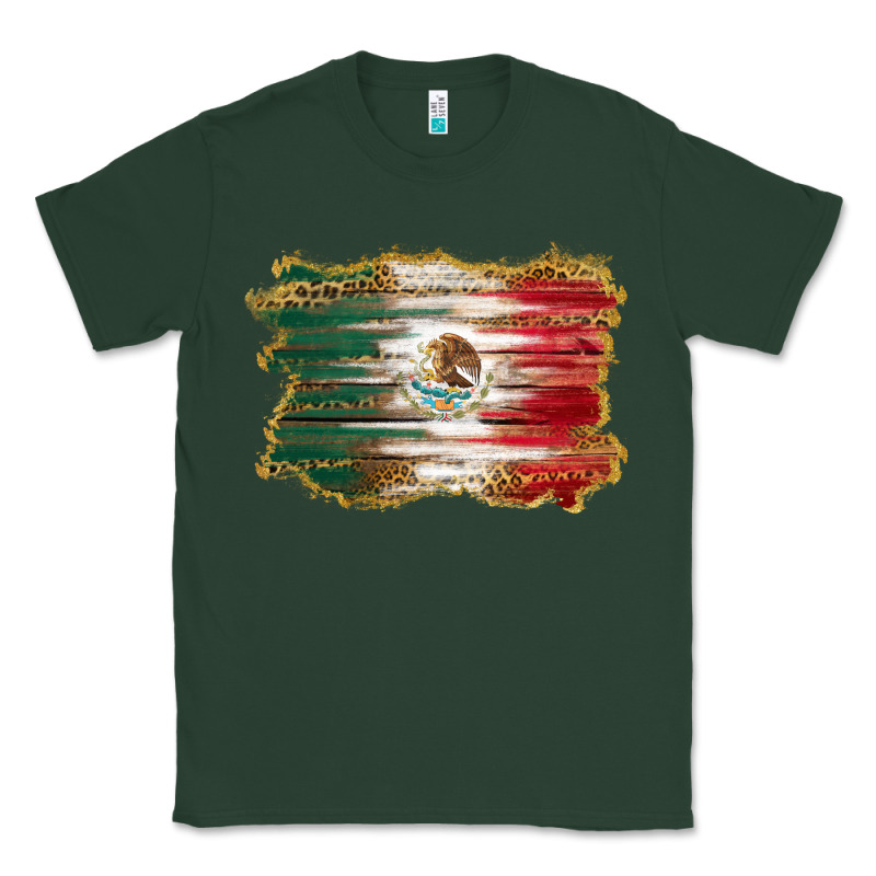Mexican Flag With Leopard Classic Tee by RanaPortraitStore | Teevron