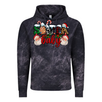 Cloud Black santa baby with santa and christmas tree cake Vintage Hoodie - AdoDesignShop