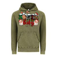 Vintage Olive santa baby with santa and christmas tree cake Vintage Hoodie - AdoDesignShop
