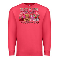 Cardinal just  girl who loves valentines day Premium Sweatshirt - RacoonDesign