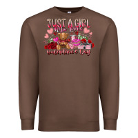 Chestnut just  girl who loves valentines day Premium Sweatshirt - RacoonDesign